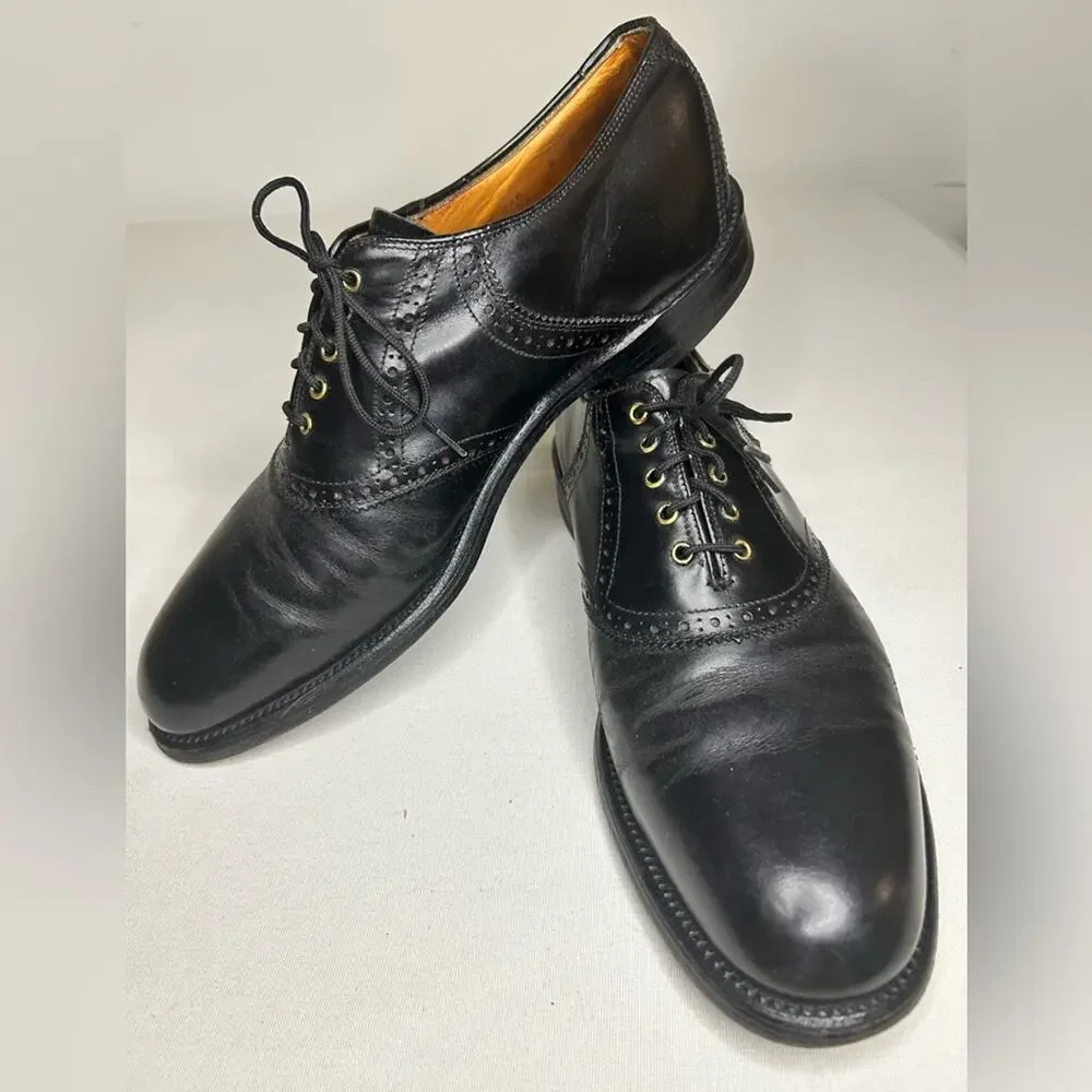 Vintage Sebago Black all leather oxford dress shoes men’s. Size 10.5